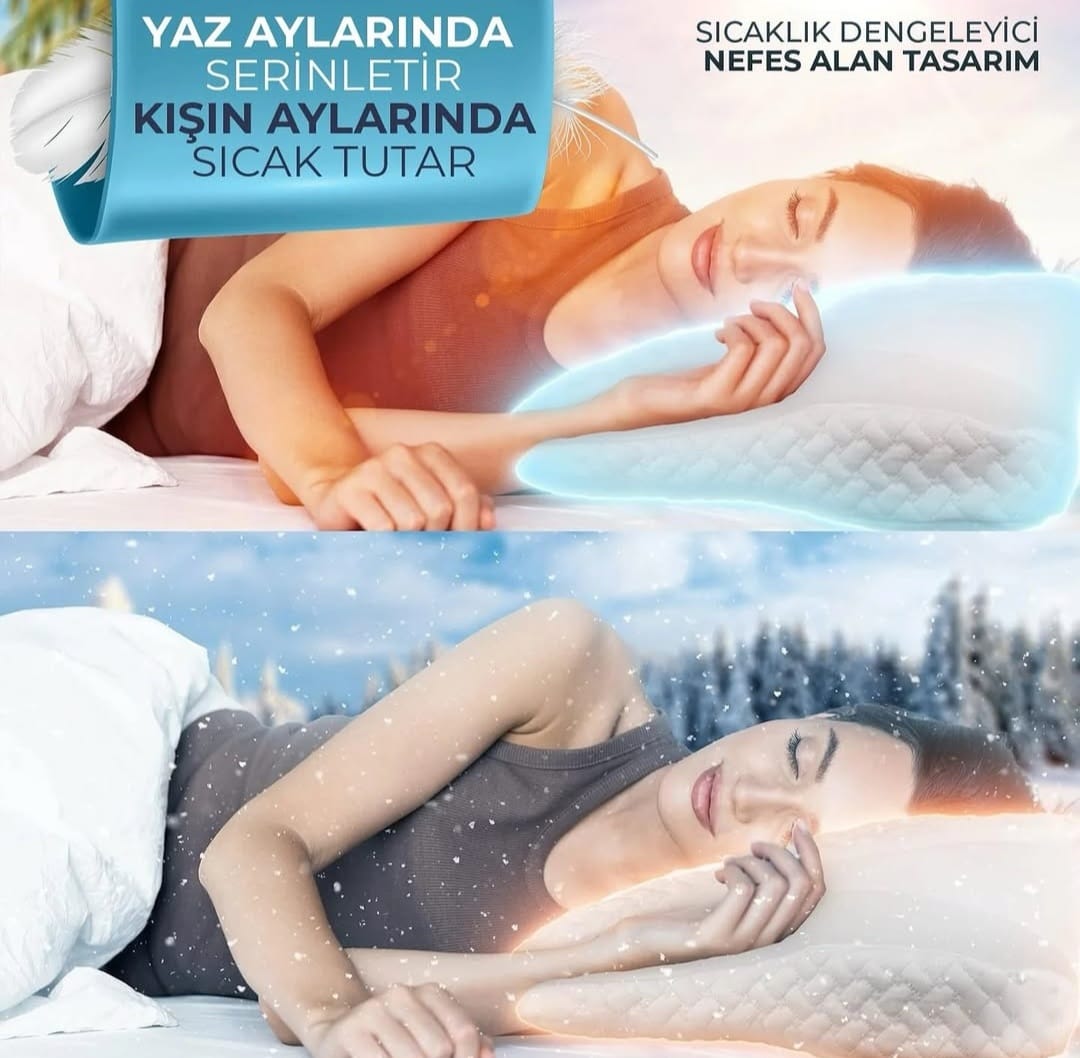 RelaxRise Ergonomik Boyun Destek Yastığı