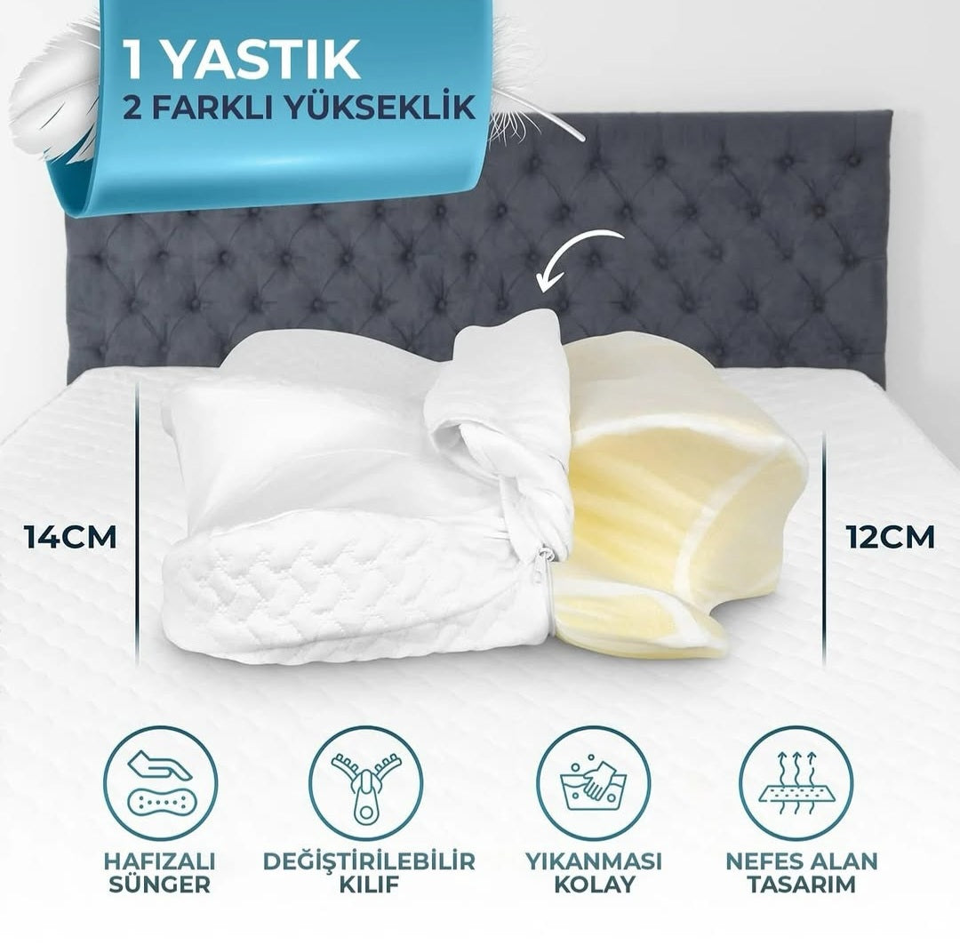 RelaxRise Ergonomik Boyun Destek Yastığı