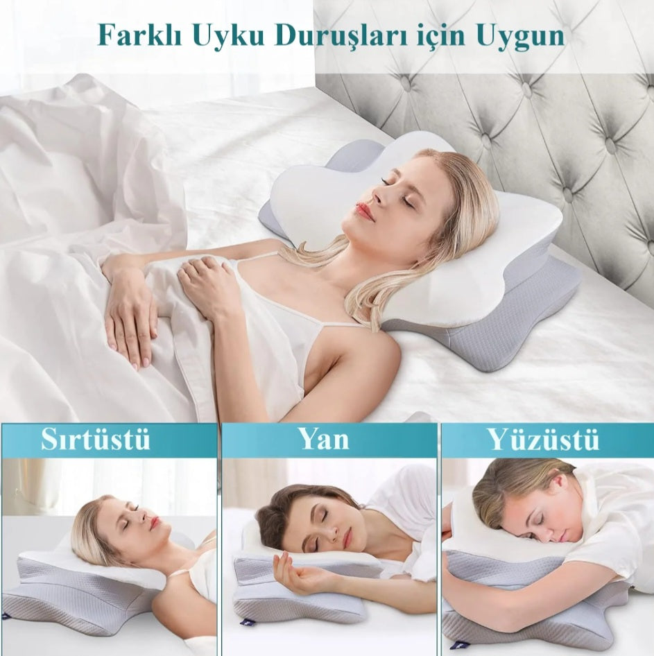 RelaxRise Ergonomik Boyun Destek Yastığı