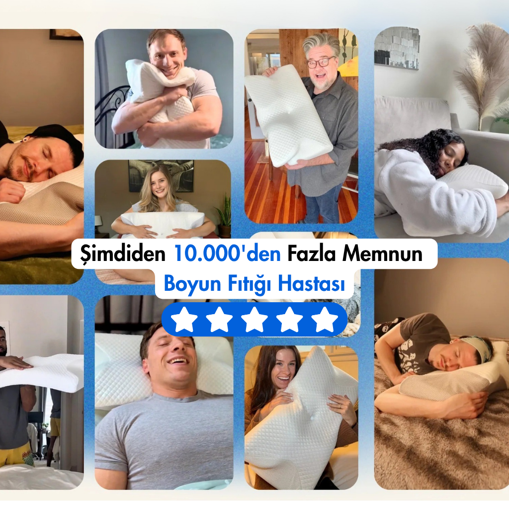 RelaxRise Ergonomik Boyun Destek Yastığı