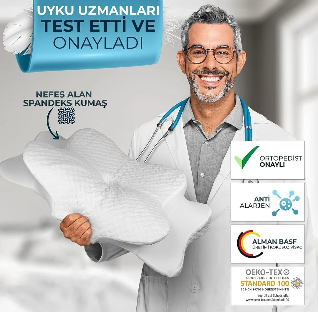 RelaxRise Ergonomik Boyun Destek Yastığı