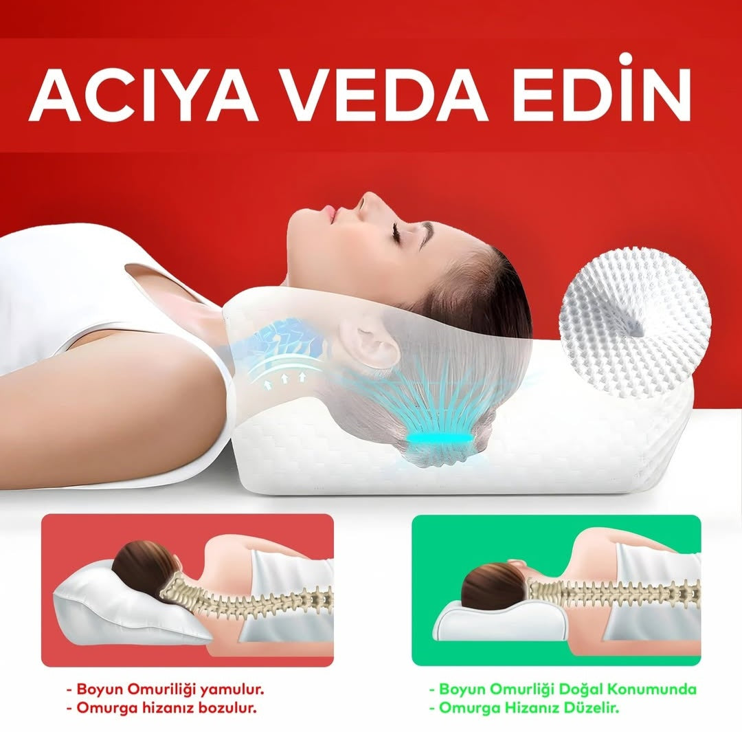 RelaxRise Ergonomik Boyun Destek Yastığı