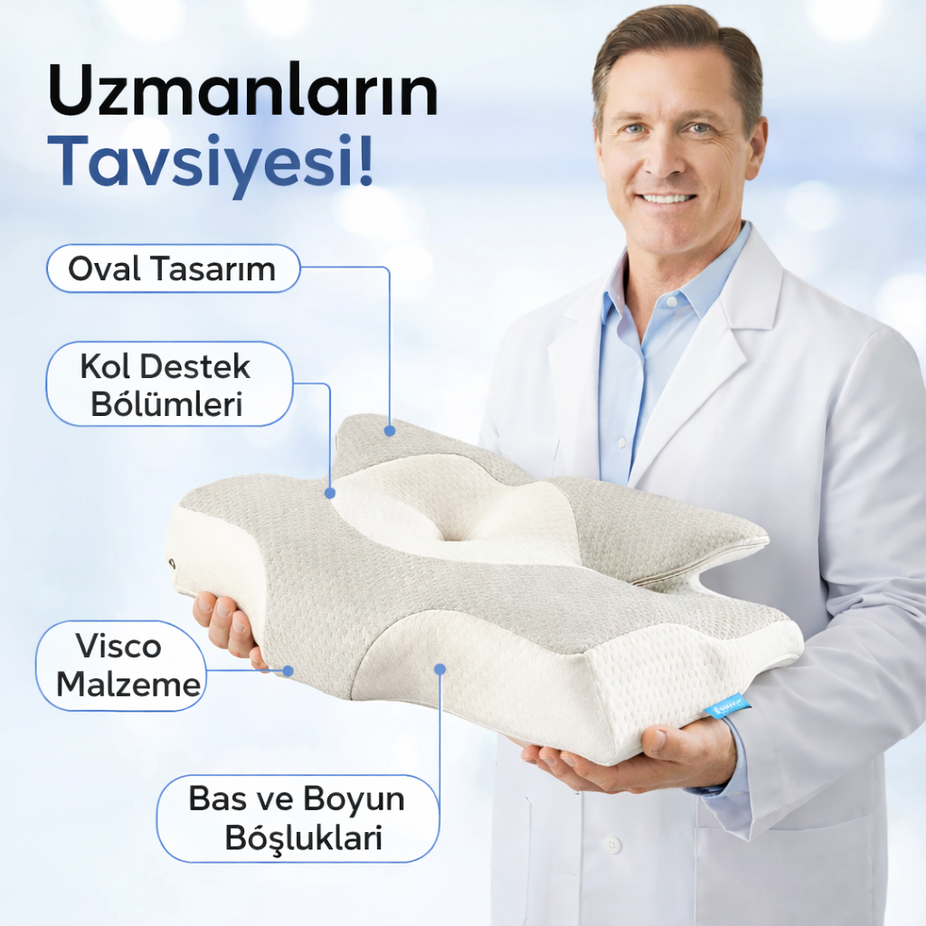 RelaxRise Ergonomik Boyun Destek Yastığı